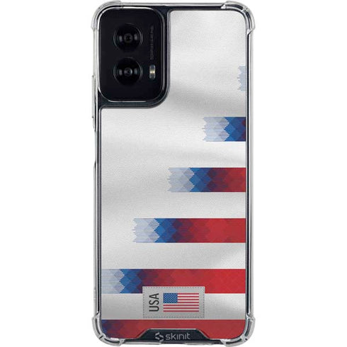 USA Soccer Flag Moto G Power 5G (2024) Clear Case