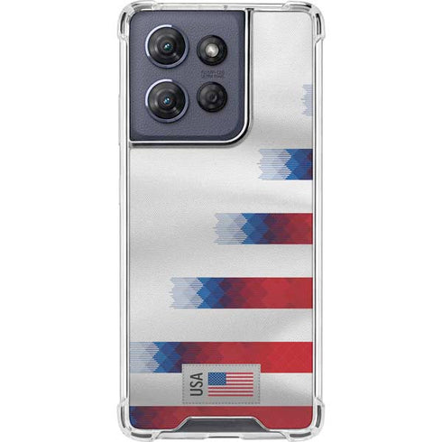 USA Soccer Flag Moto G Stylus 5G (2025) Clear Case