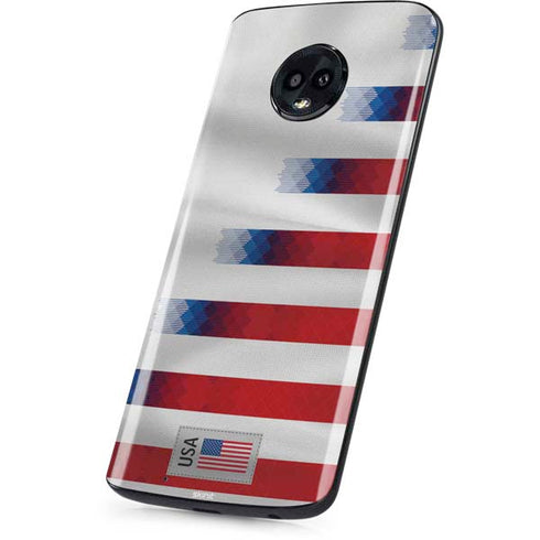 USA Soccer Flag Moto G6 Skin