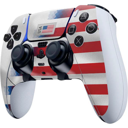 USA Soccer Flag PS5 DualSense Edge Pro Controller Skin
