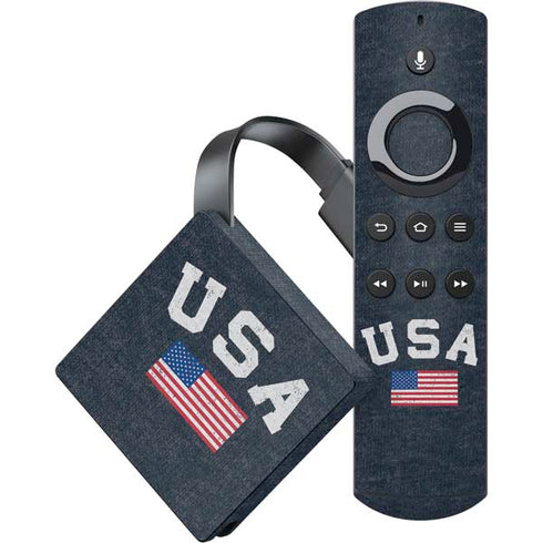 USA with American Flag Amazon Fire TV Skin