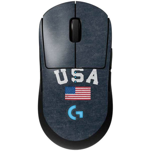 USA with American Flag G Pro Wireless Gaming Mouse Skin