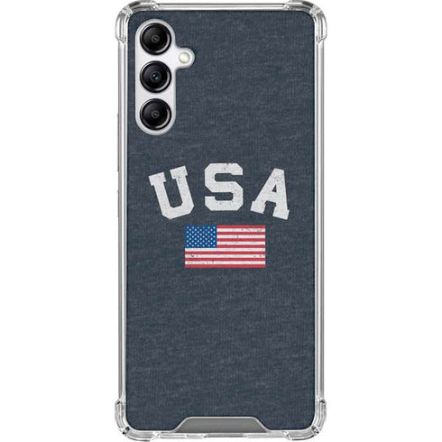 USA with American Flag Gabb Phone 4 Clear Case