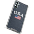USA with American Flag Gabb Phone 4 Clear Case