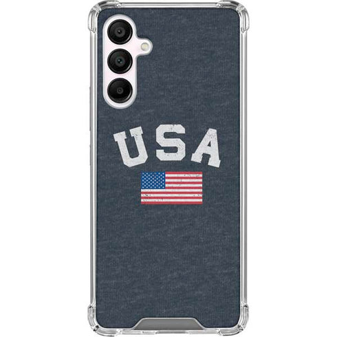 USA with American Flag Galaxy A16 5G Clear Case