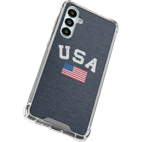 USA with American Flag Galaxy A16 5G Clear Case