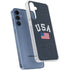 USA with American Flag Galaxy A35 5G Clear Case