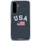 USA with American Flag Galaxy A36 5G Clear Case
