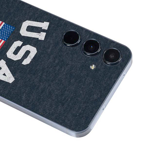 USA with American Flag Galaxy A55 5G Skin