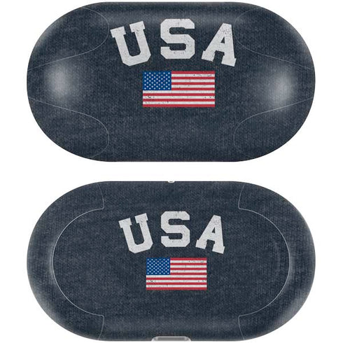 USA with American Flag Galaxy Buds Plus Skin