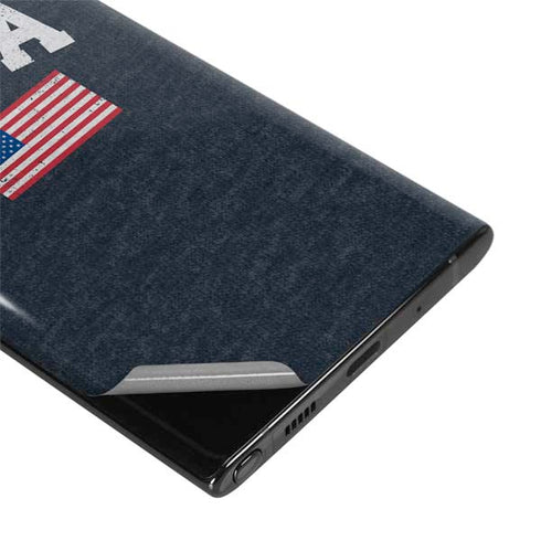USA with American Flag Galaxy Note 10 Plus Skin