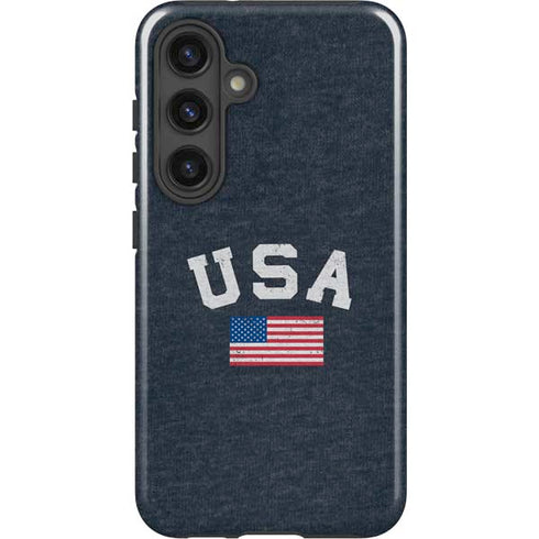 USA with American Flag Galaxy S25 Plus Impact Case