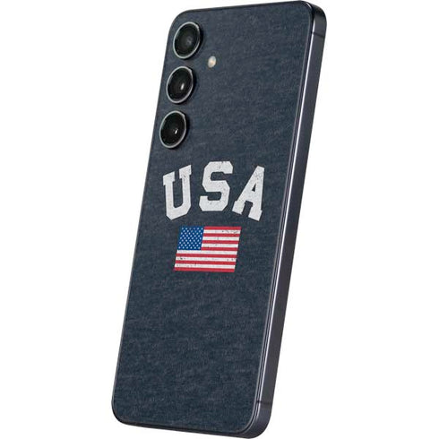 USA with American Flag Galaxy S24 Plus Skin