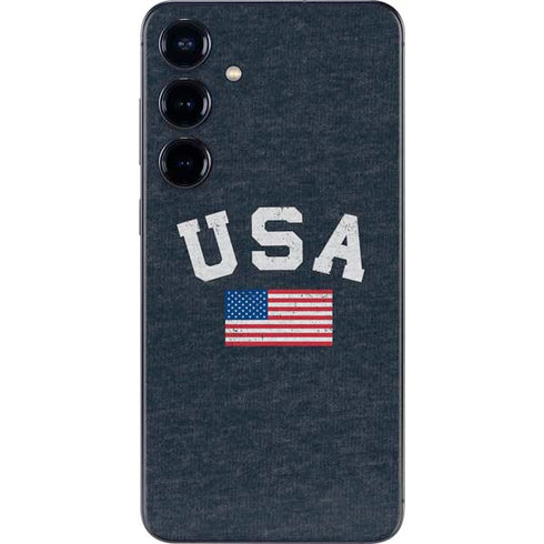 USA with American Flag Galaxy S25 Skin