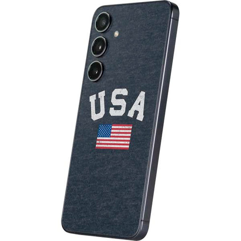 USA with American Flag Galaxy S25 Skin