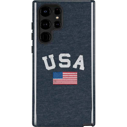 USA with American Flag Galaxy Cases
