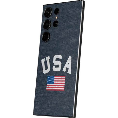 USA with American Flag Galaxy S25 Ultra Skin