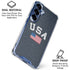 USA with American Flag Galaxy S25 Clear Case