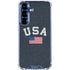USA with American Flag Galaxy S25 Plus Clear Case