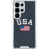 USA with American Flag Galaxy S25 Ultra Clear Case
