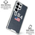USA with American Flag Galaxy S25 Ultra Clear Case