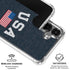 USA with American Flag Galaxy S26 Clear Case