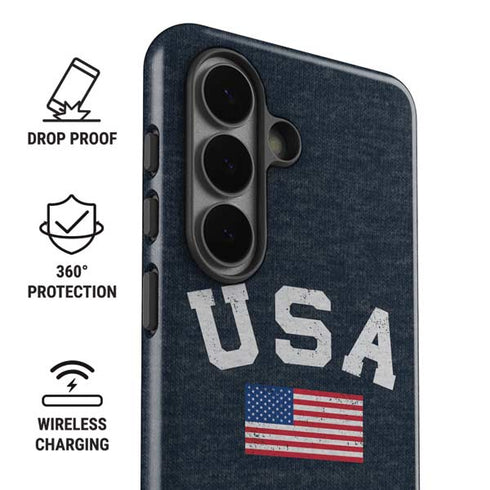 USA with American Flag Galaxy S26 Impact Case