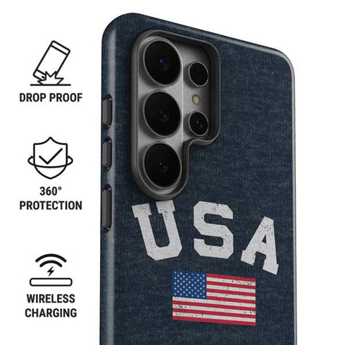 USA with American Flag Galaxy S26 Ultra Impact Case