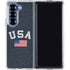 USA with American Flag Galaxy Z Fold6 Clear Case
