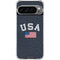 USA with American Flag Google Pixel 10 Pro XL Clear Case