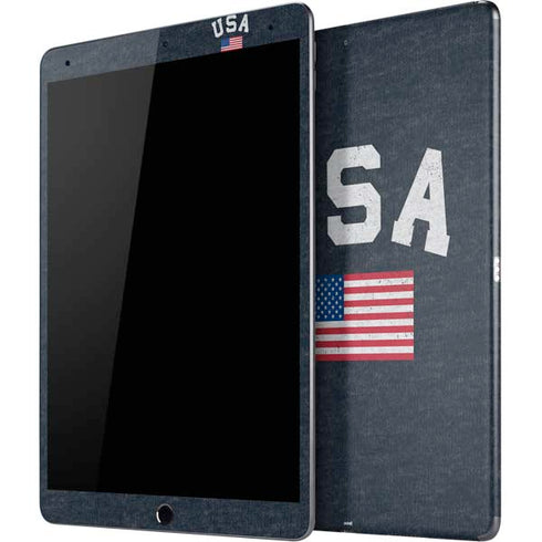 USA with American Flag iPad Skins
