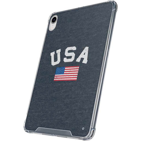 USA with American Flag iPad 11th Gen (2025) Clear Case