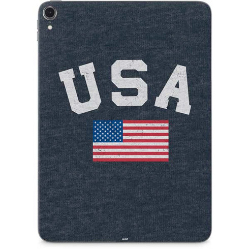 USA with American Flag Apple iPad Pro Skin