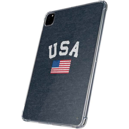 USA with American Flag iPad Pro 11in (2024) Clear Case