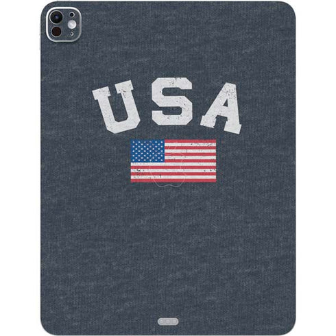 USA with American Flag iPad Pro 13in M4 (2024) Skin