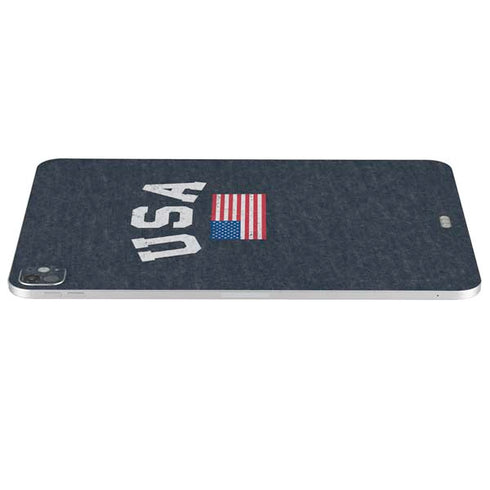 USA with American Flag iPad Pro 13in M4 (2024) Skin