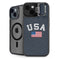USA with American Flag iPhone 14 Kickstand Case