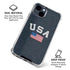 USA with American Flag iPhone 15 Clear Case