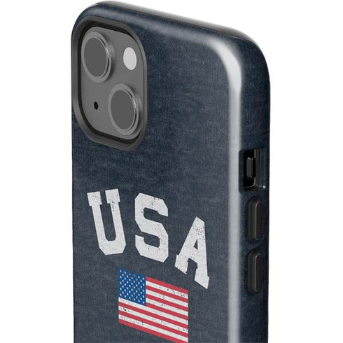 USA with American Flag iPhone 15 Impact Case