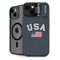 USA with American Flag iPhone 15 Kickstand Case