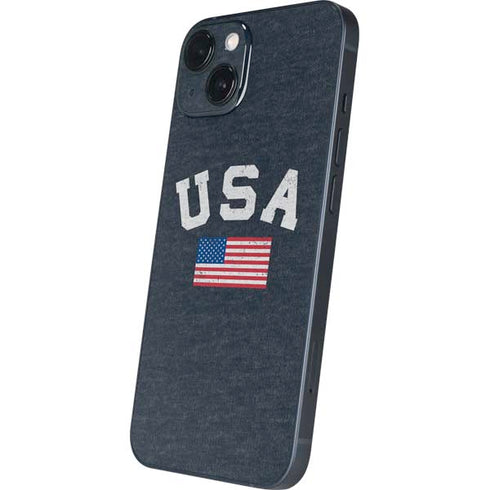 USA with American Flag iPhone 15 Skin