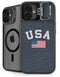 USA with American Flag iPhone 16 Kickstand Case