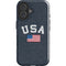 USA with American Flag iPhone 16 Plus Impact Case