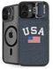 USA with American Flag iPhone 16 Plus Kickstand Case