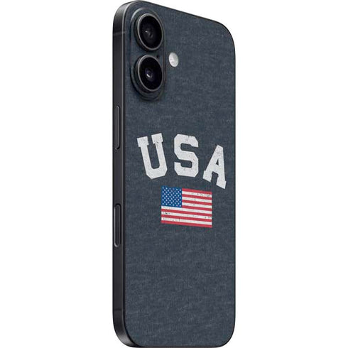 USA with American Flag iPhone 16 Plus Skin
