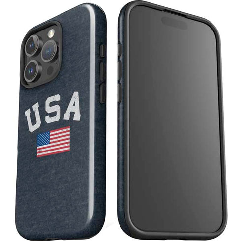 USA with American Flag iPhone 16 Pro Impact Case
