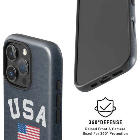 USA with American Flag iPhone 16 Pro Magsafe Impact Case