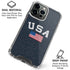 USA with American Flag iPhone 16 Pro Max Clear Case