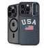 USA with American Flag iPhone 16 Pro Max Kickstand Case