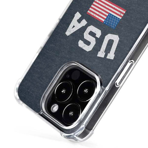 USA with American Flag iPhone 16 Pro Max MagSafe Case